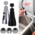 3 in 1 Kitchen Faucet Extender with 360° Rotate Pull Out Tap | Multi-Mode Water Flow Booster for Kitchen Sink