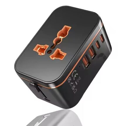TESSAN International Plug Adaptor GaN Travel Adapter with Universal Outlet 1 USB A 3 Type C Fast Charger for EU/UK/USA/AUS